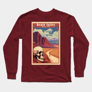 Death Valley National Park Vintage Travel  Poster Long Sleeve T-Shirt